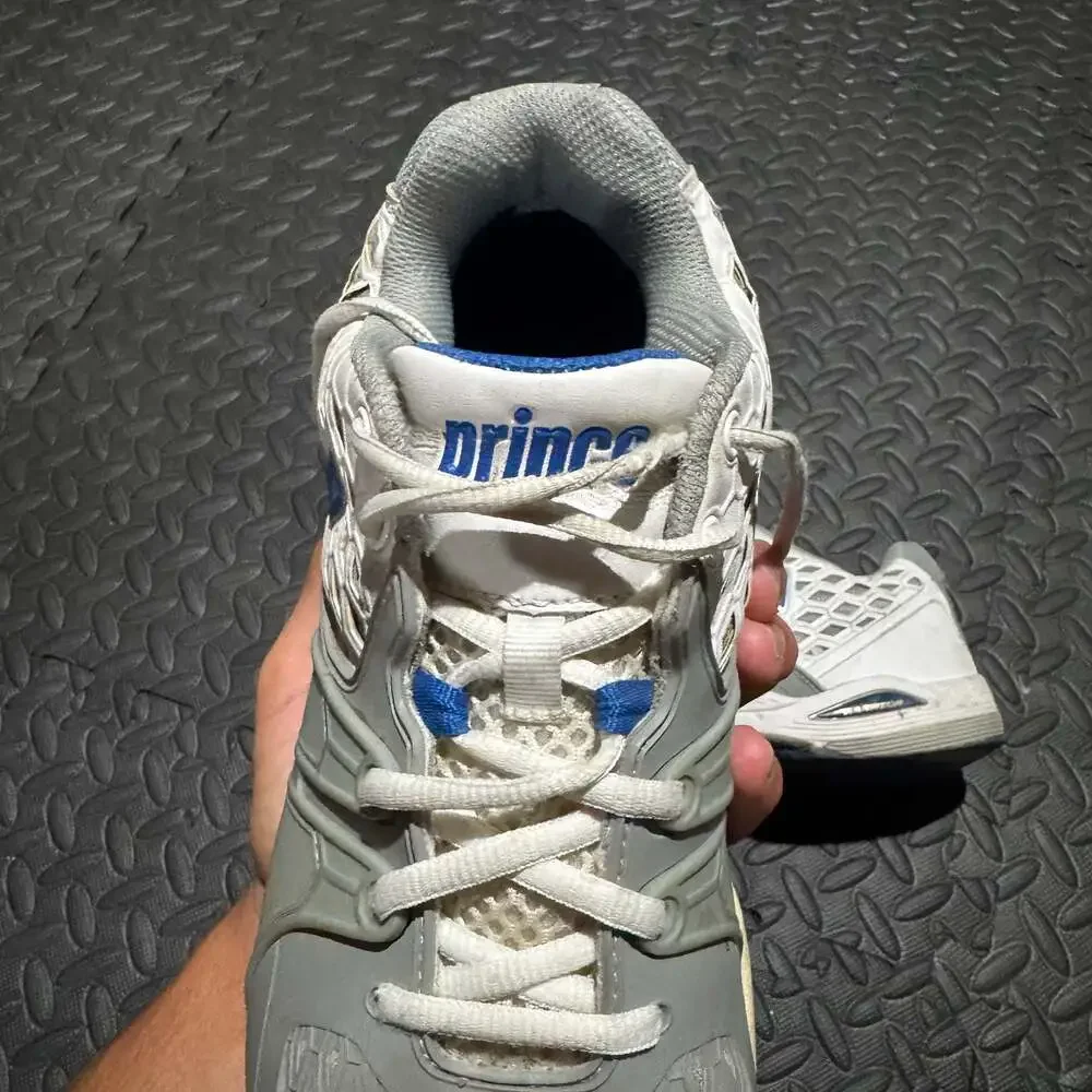 Prince Warrior Men's Tennis Shoes White/Grey/Blue